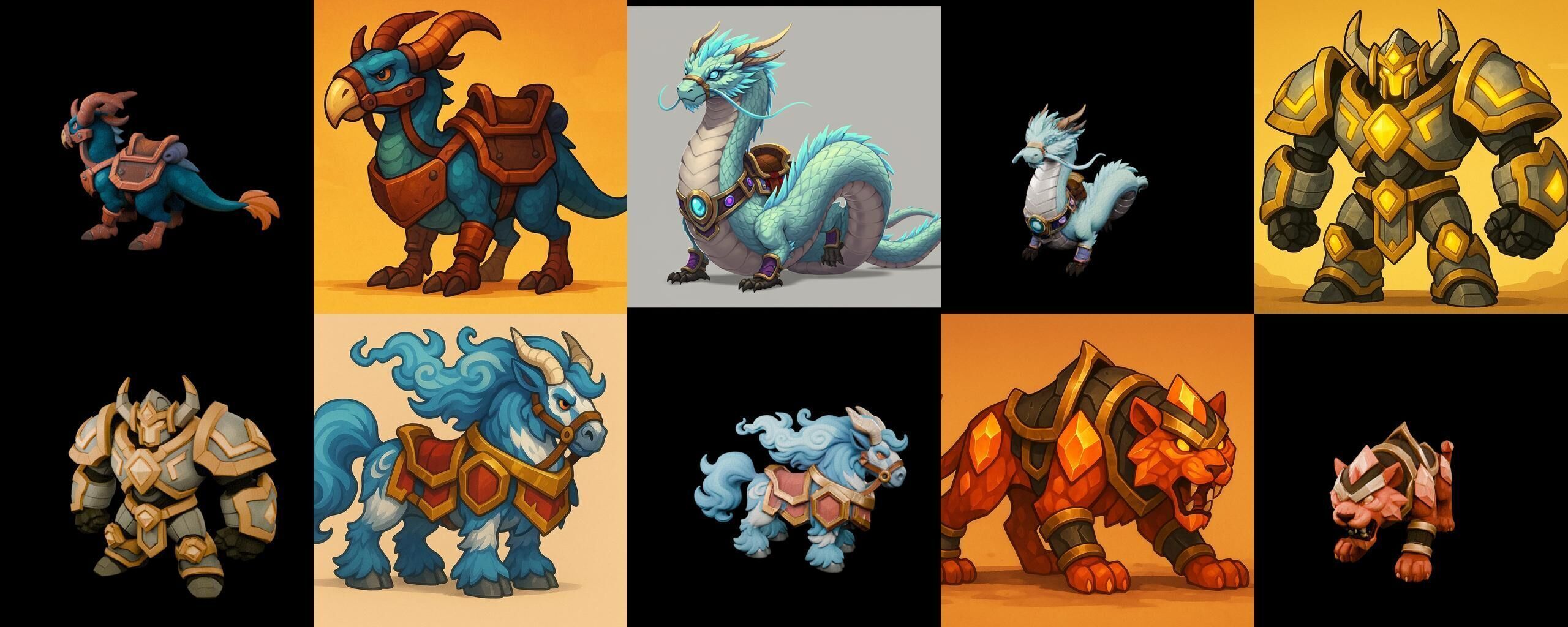 MountWorld bundle 45 pack 100 glb Low-poly 3D model_2