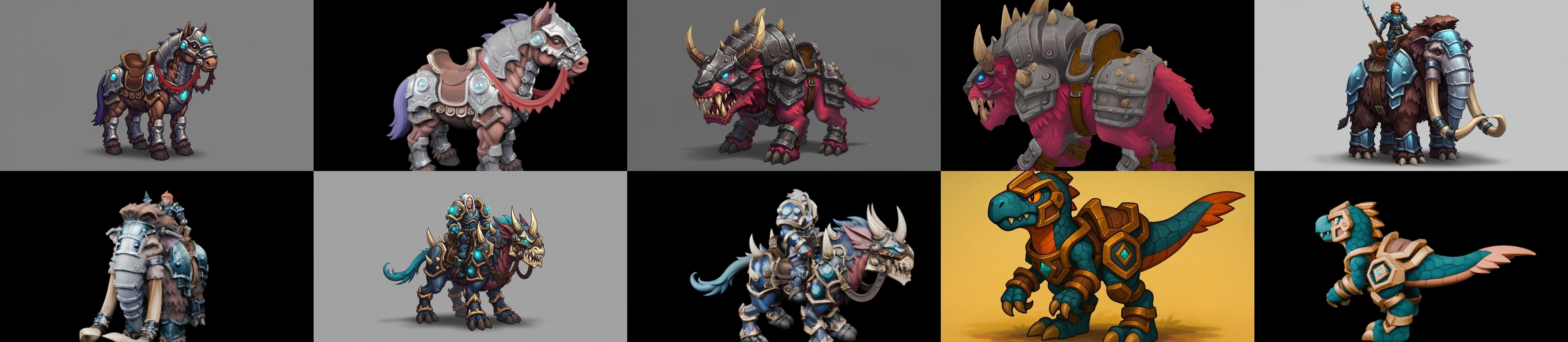 MountWorld bundle 45 pack 100 glb Low-poly 3D model_3