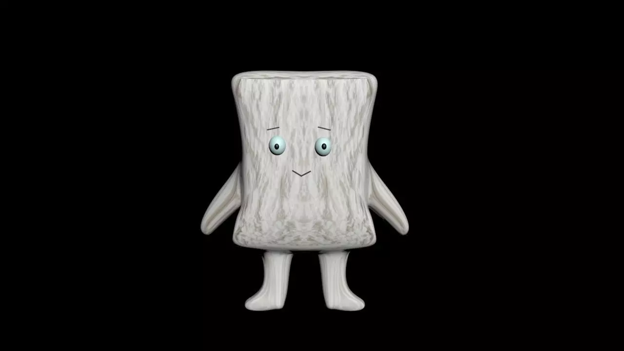 3D Model Character Tepung Free low-poly 3D model