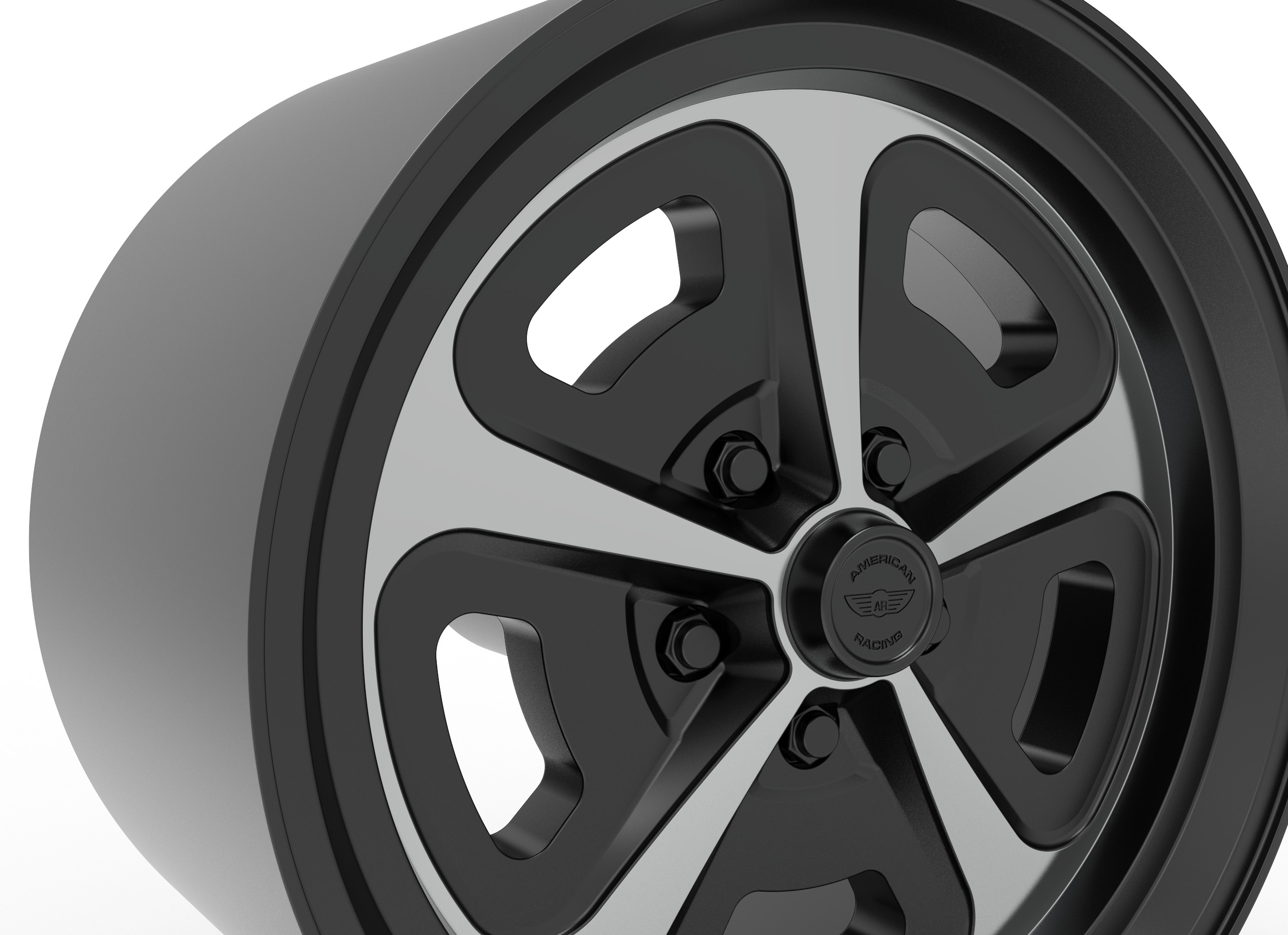 AMERICAN RACING 500 MONO CAST WHEEL 3D PRINT MODEL 3D print model_5