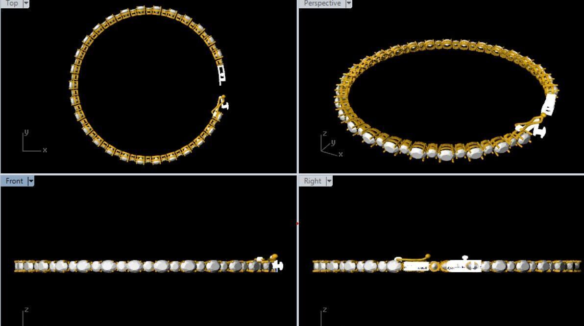 BRACELET DIAMOND -CAD-045 3D model_15