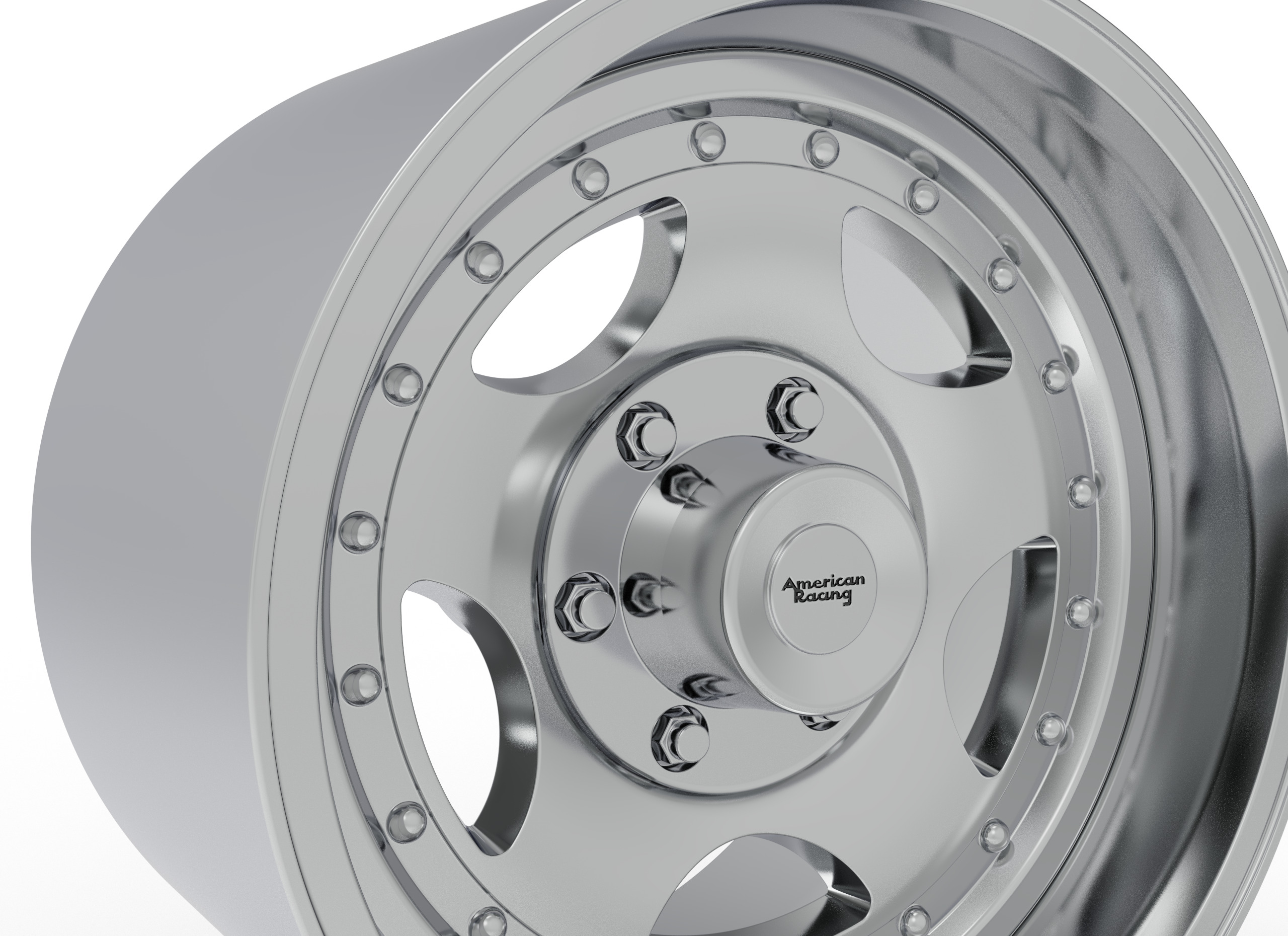 AMERICAN RACING AR23 WHEEL 3D PRINT MODEL 3D print model_5