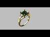 Square Baguette Gemstone Ring 3D print model_1
