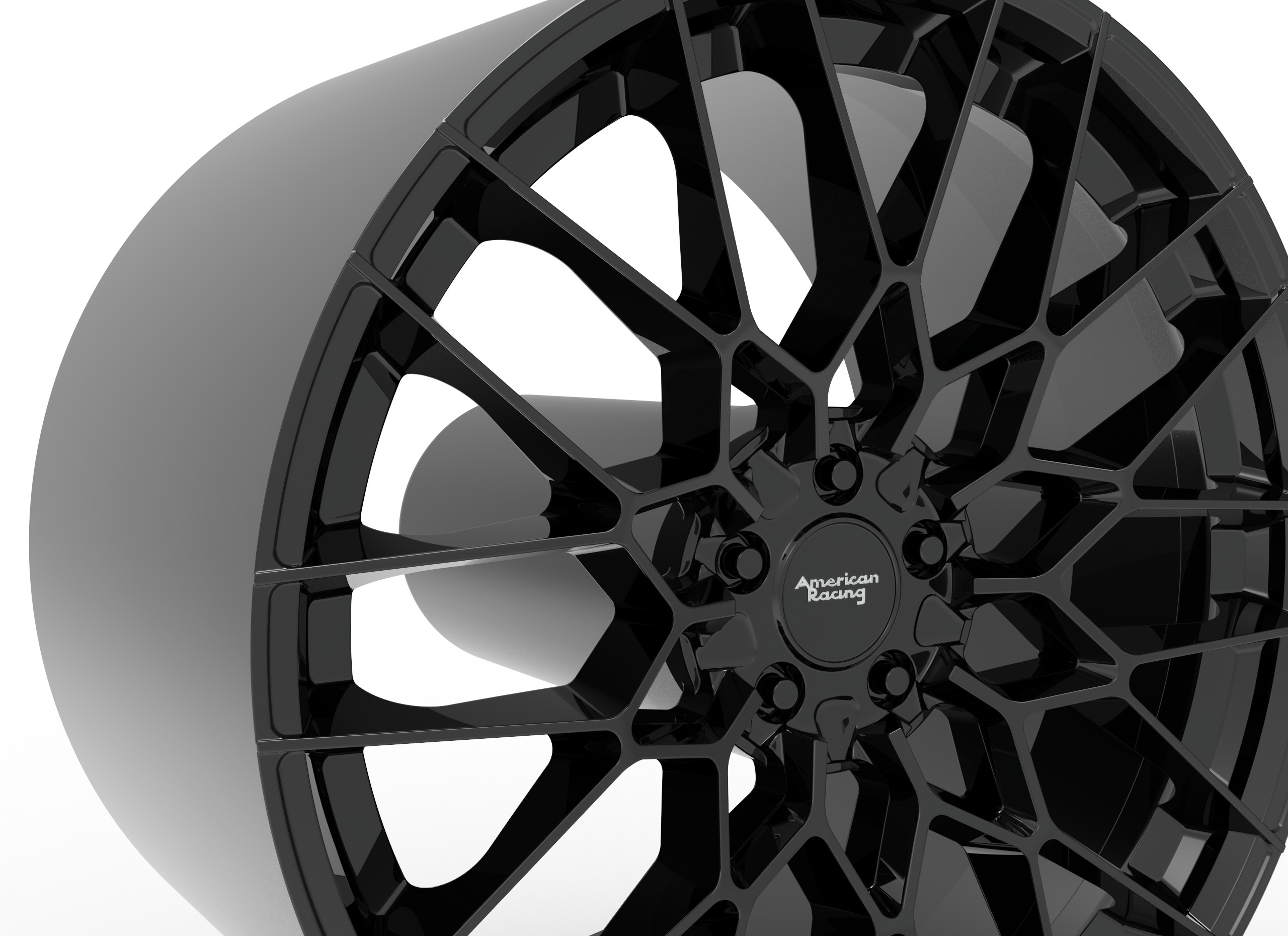 AMERICAN RACING BARRAGE WHEEL 3D PRINT MODEL 3D print model_5