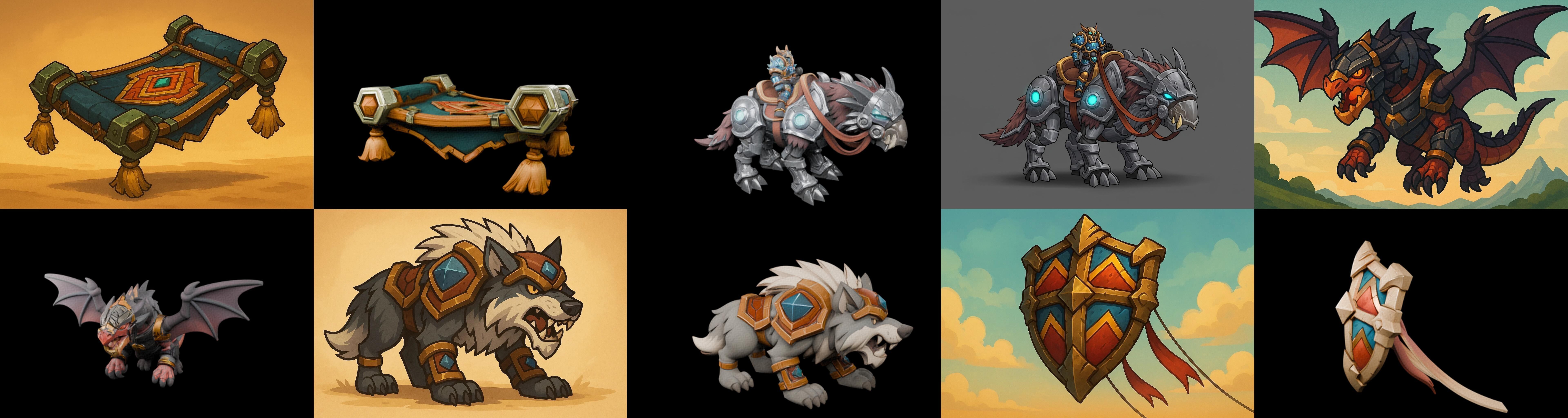 MountWorld bundle 39 pack 100 glb Low-poly 3D model_7