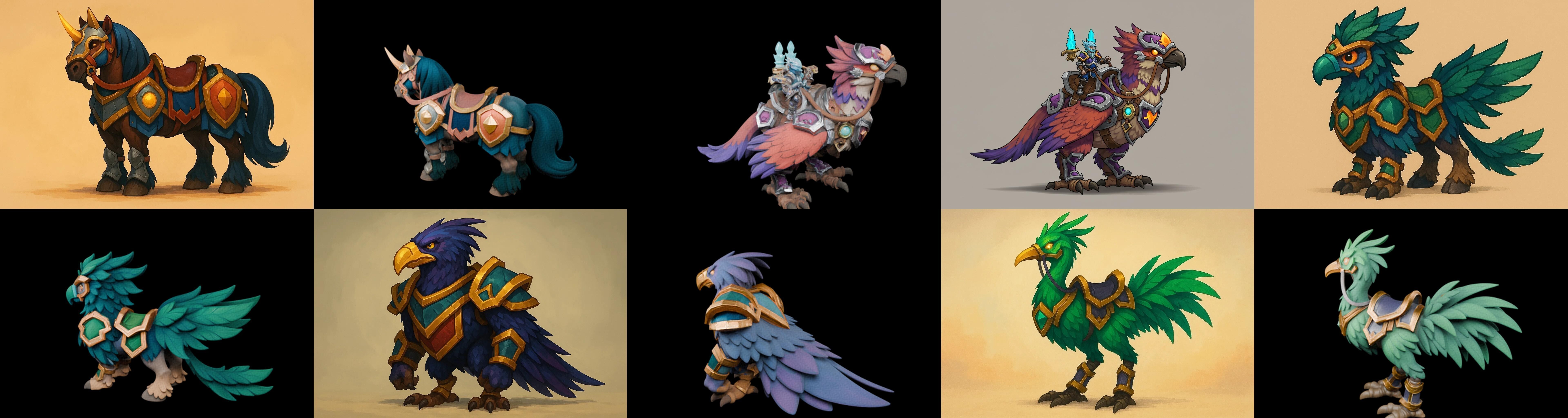 MountWorld bundle 39 pack 100 glb Low-poly 3D model_11