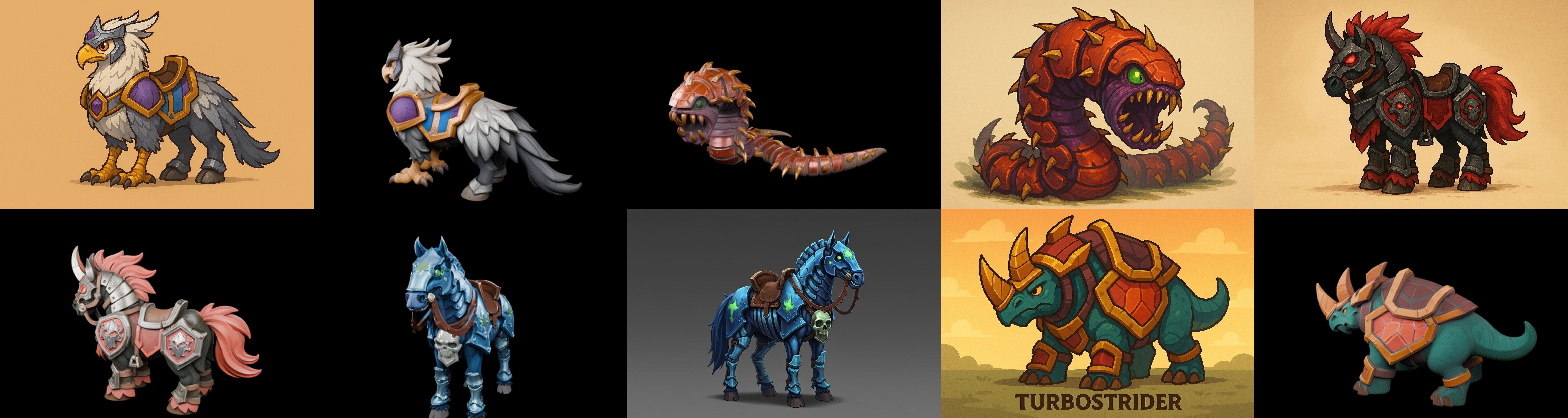 MountWorld bundle 39 pack 100 glb Low-poly 3D model_10