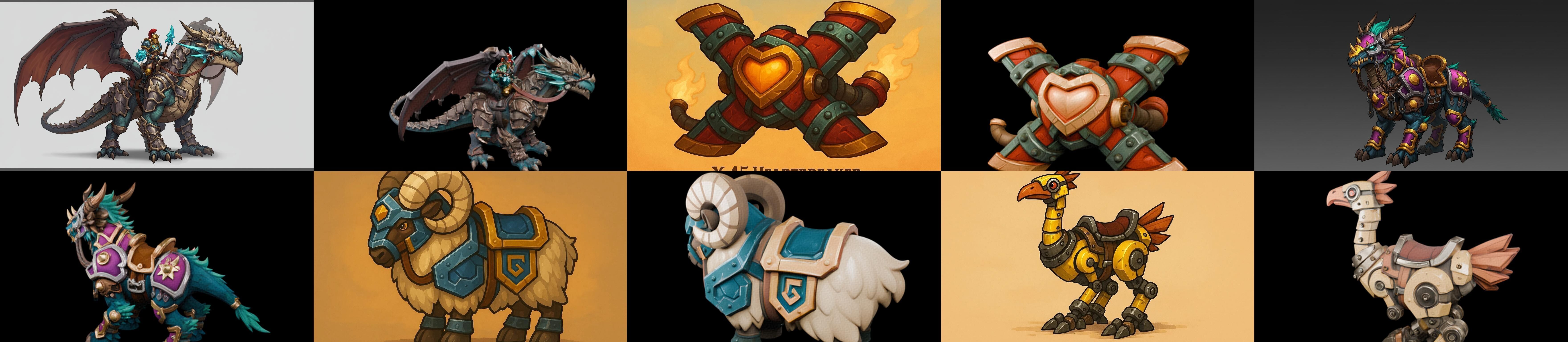 MountWorld bundle 39 pack 100 glb Low-poly 3D model_19