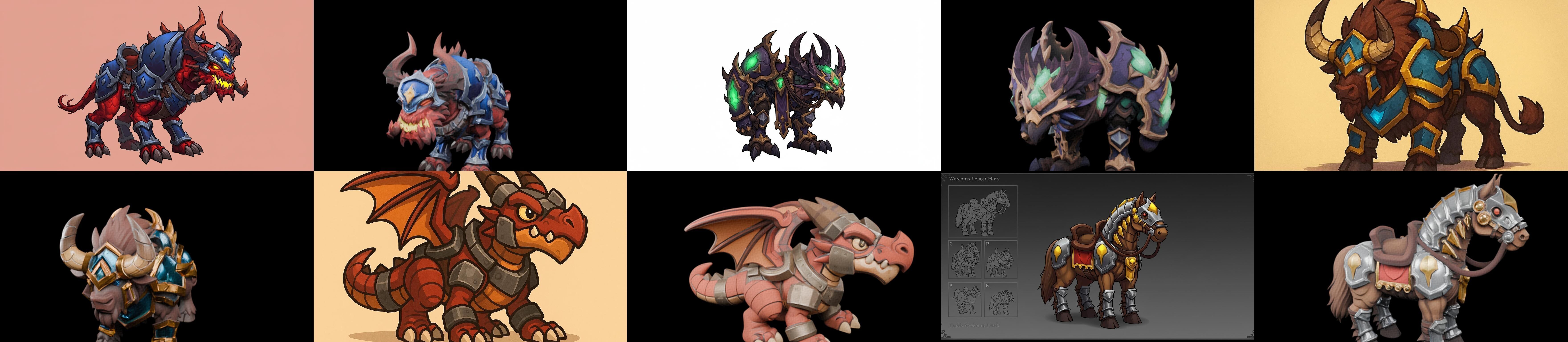 MountWorld bundle 39 pack 100 glb Low-poly 3D model_9