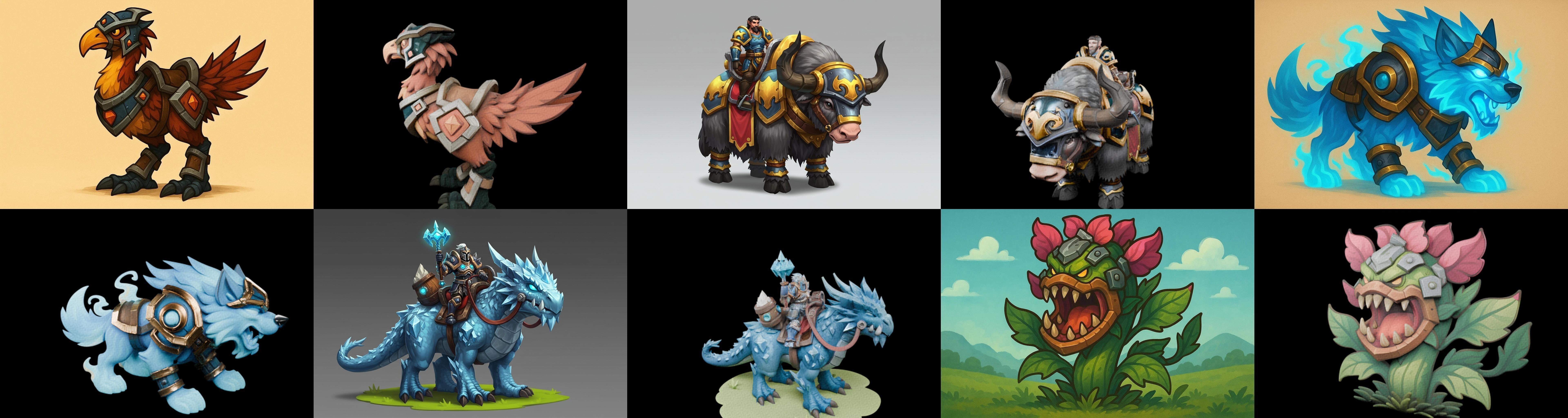 MountWorld bundle 39 pack 100 glb Low-poly 3D model_1