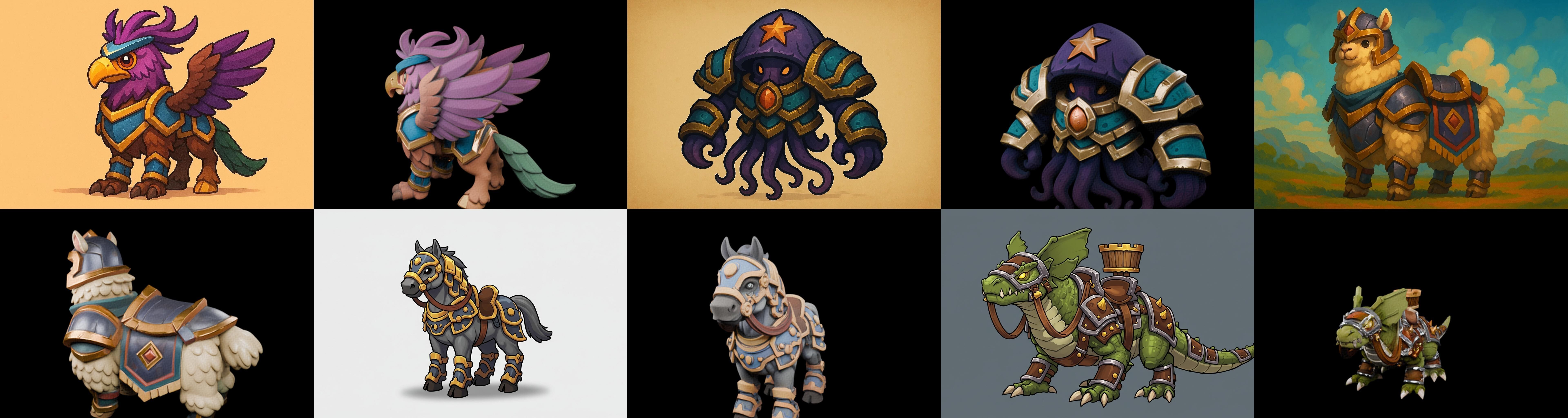 MountWorld bundle 39 pack 100 glb Low-poly 3D model_14