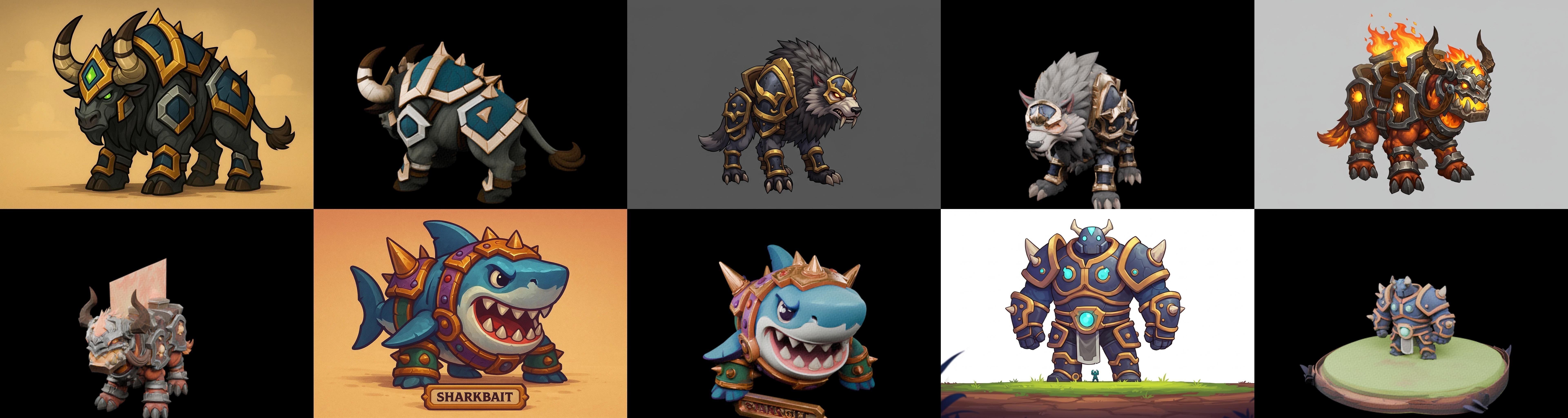 MountWorld bundle 39 pack 100 glb Low-poly 3D model_15