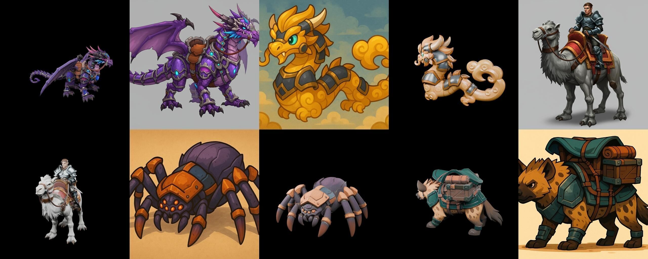 MountWorld bundle 39 pack 100 glb Low-poly 3D model_3