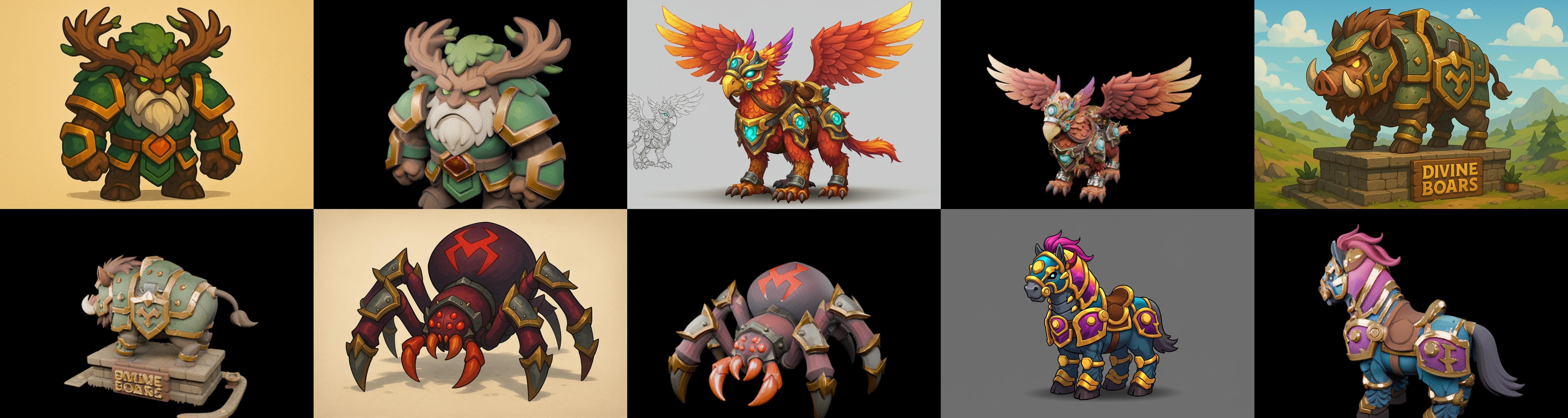 MountWorld bundle 39 pack 100 glb Low-poly 3D model_8