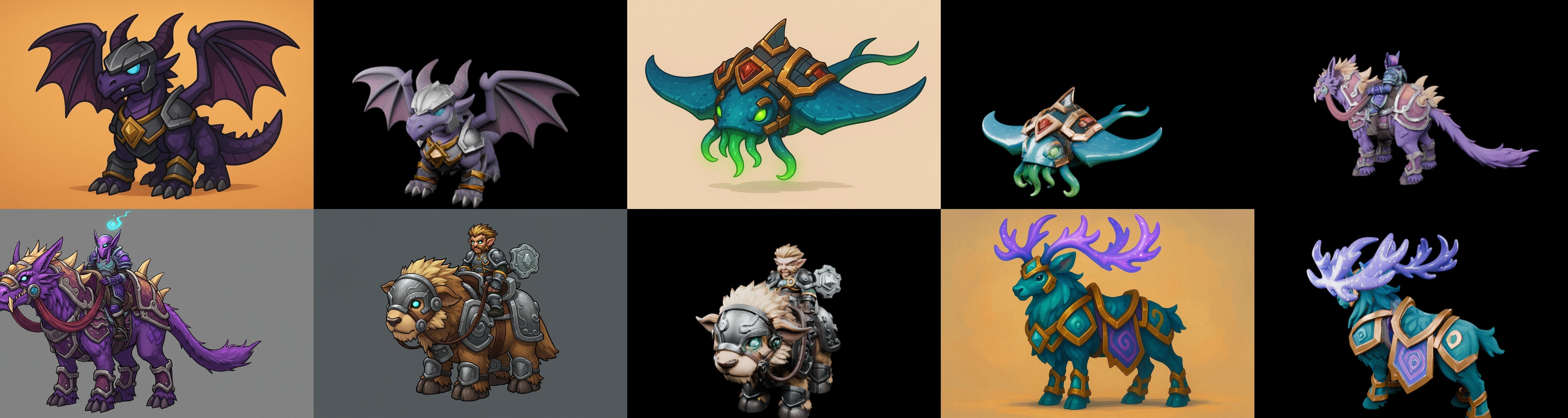 MountWorld bundle 39 pack 100 glb Low-poly 3D model_12