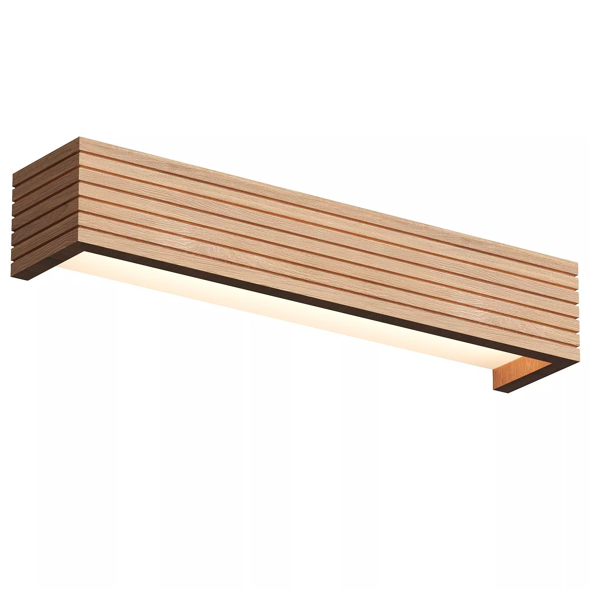 Wood Rustic LED Bathroom Vanity Wall Lighting 3D model_0