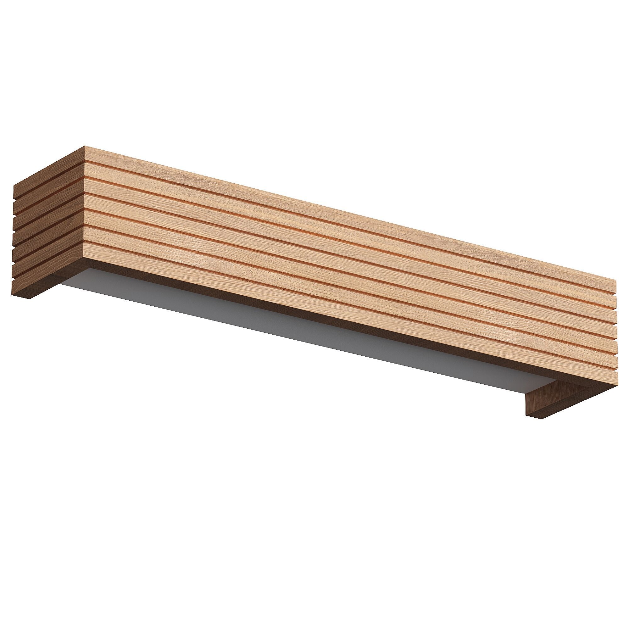 Wood Rustic LED Bathroom Vanity Wall Lighting 3D model_1