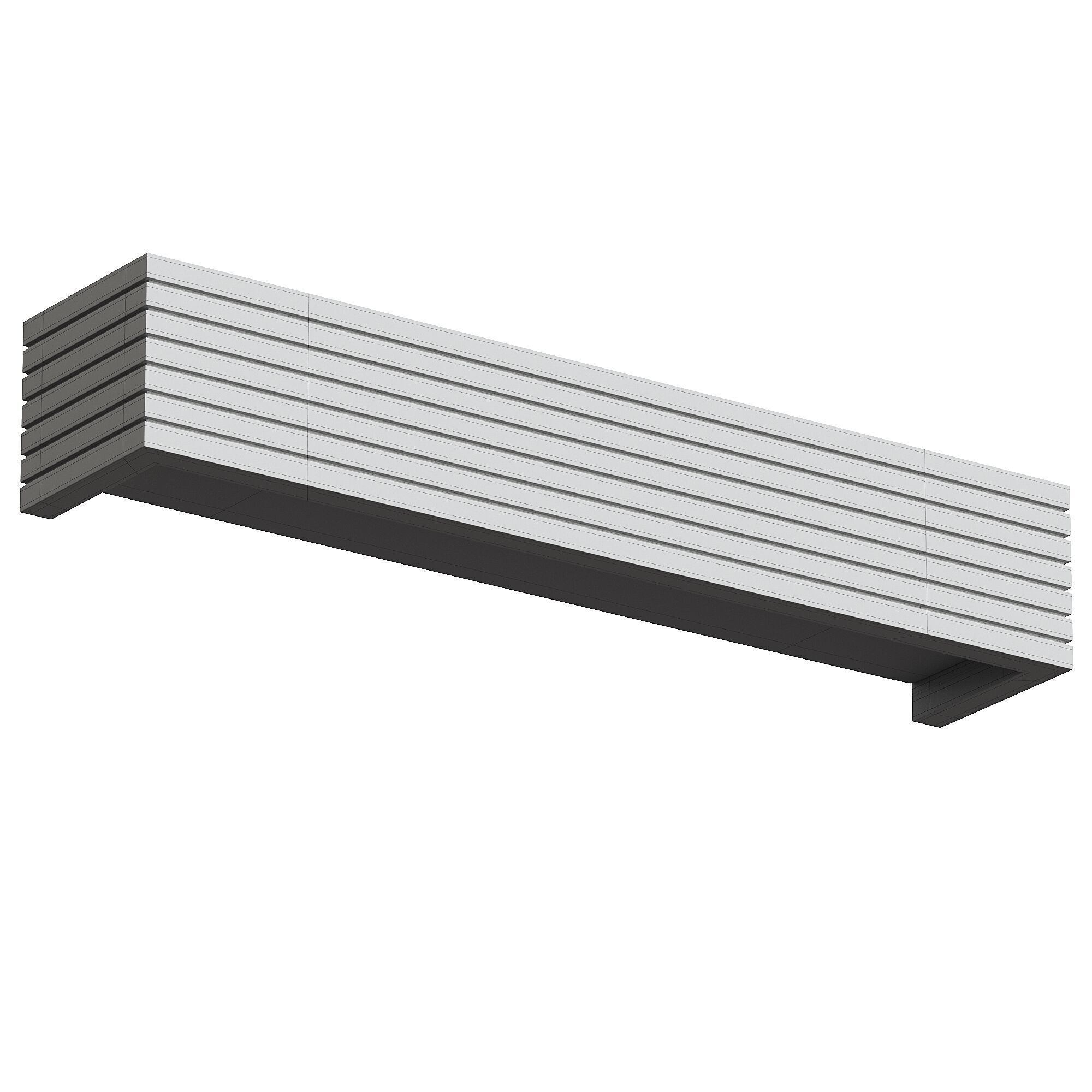 Wood Rustic LED Bathroom Vanity Wall Lighting 3D model_2