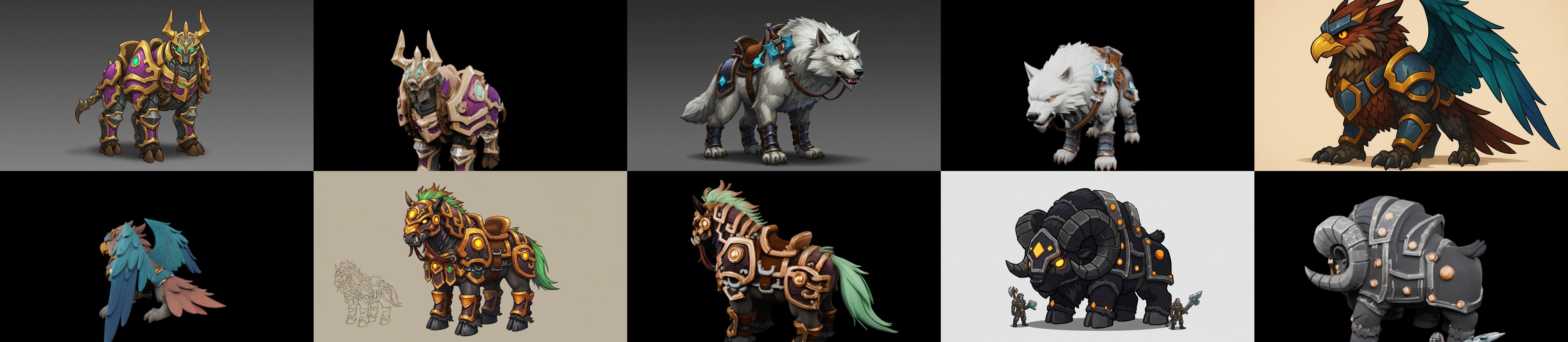 MountWorld bundle 37 pack 100 glb Low-poly 3D model_15