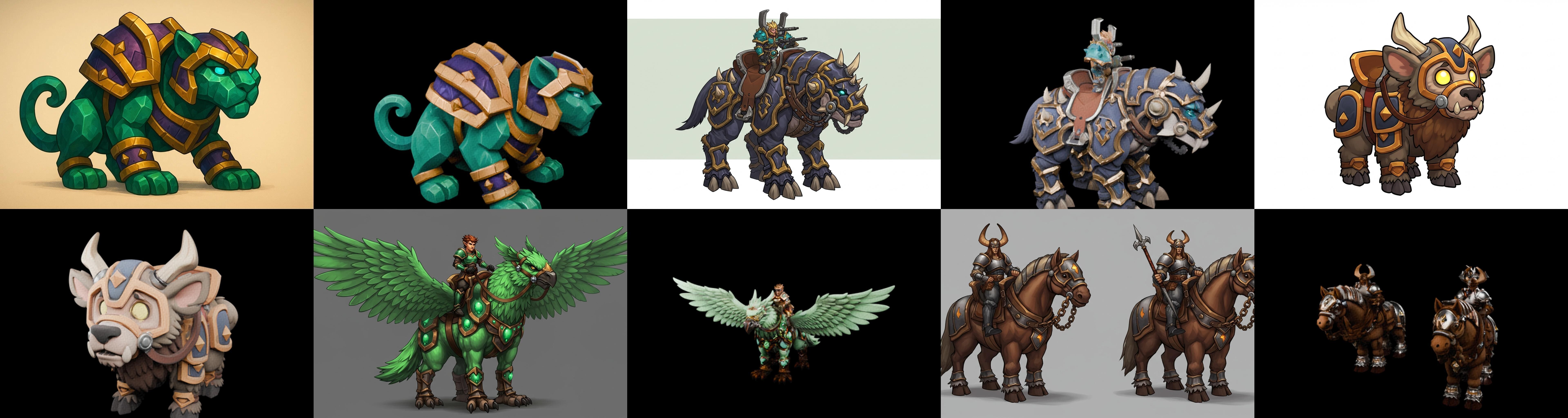 MountWorld bundle 37 pack 100 glb Low-poly 3D model_9