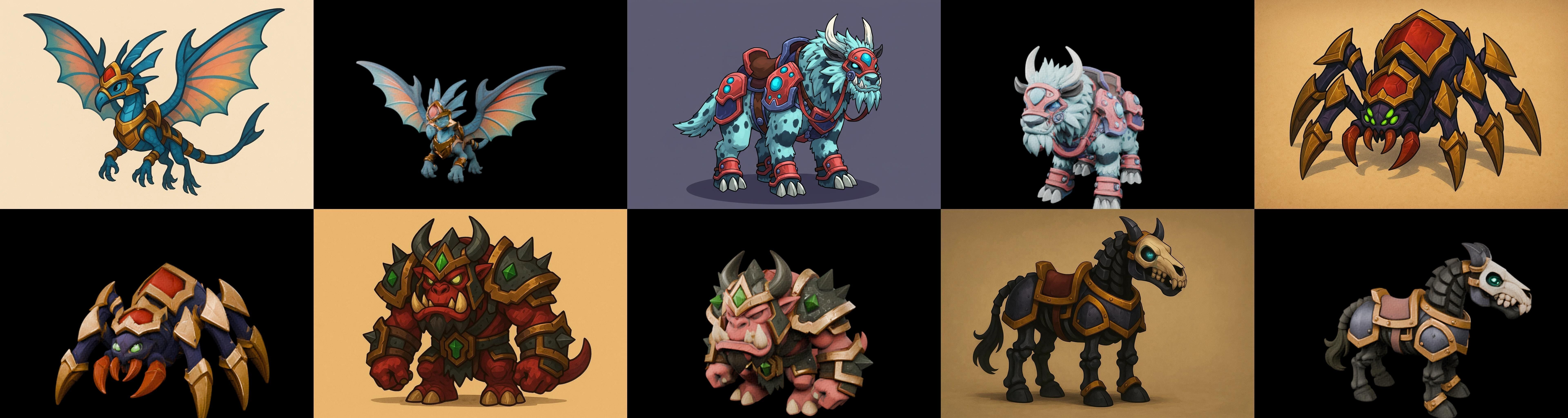 MountWorld bundle 37 pack 100 glb Low-poly 3D model_1