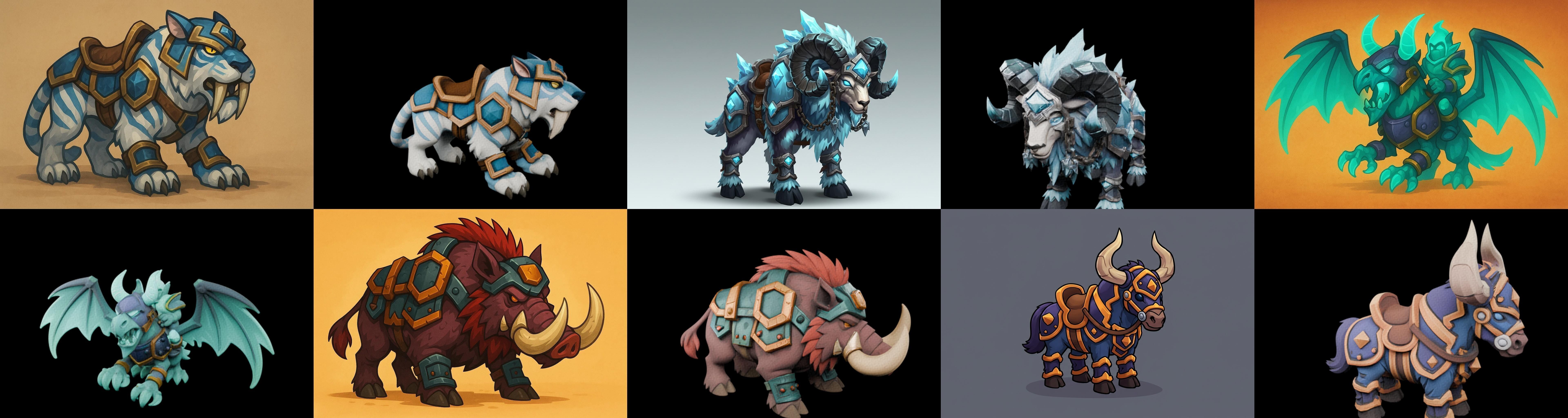 MountWorld bundle 37 pack 100 glb Low-poly 3D model_16