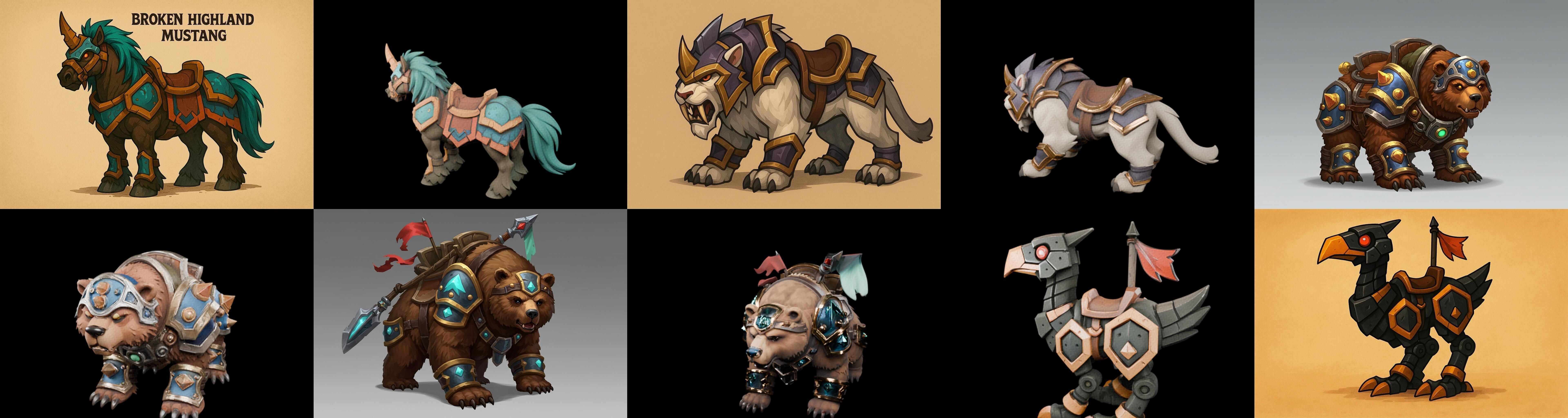 MountWorld bundle 37 pack 100 glb Low-poly 3D model_8