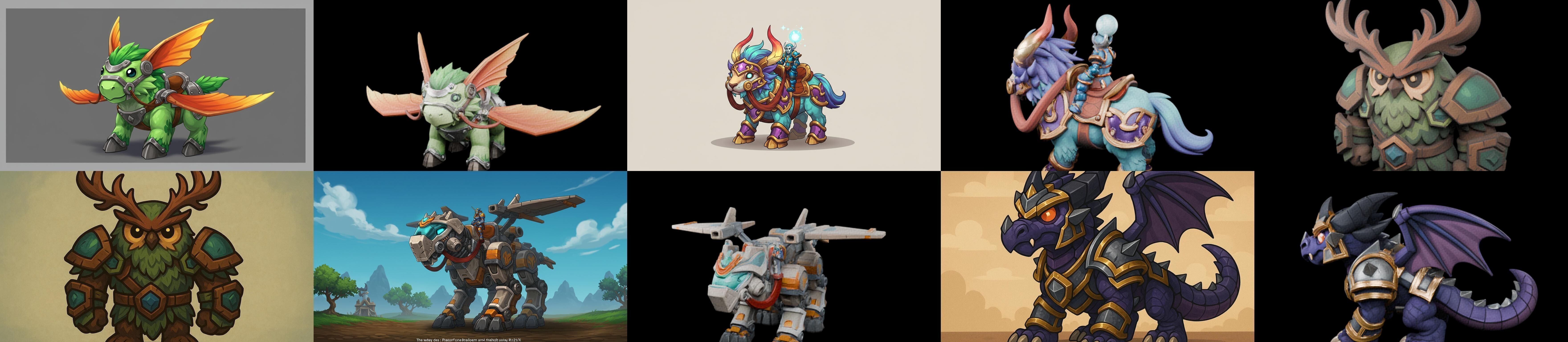 MountWorld bundle 37 pack 100 glb Low-poly 3D model_3