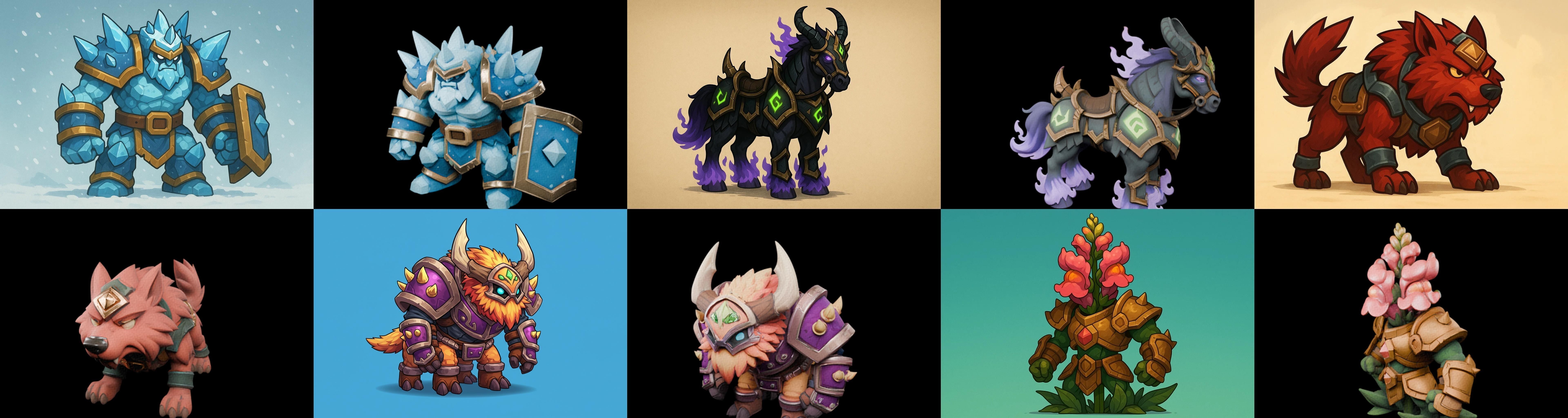 MountWorld bundle 37 pack 100 glb Low-poly 3D model_2