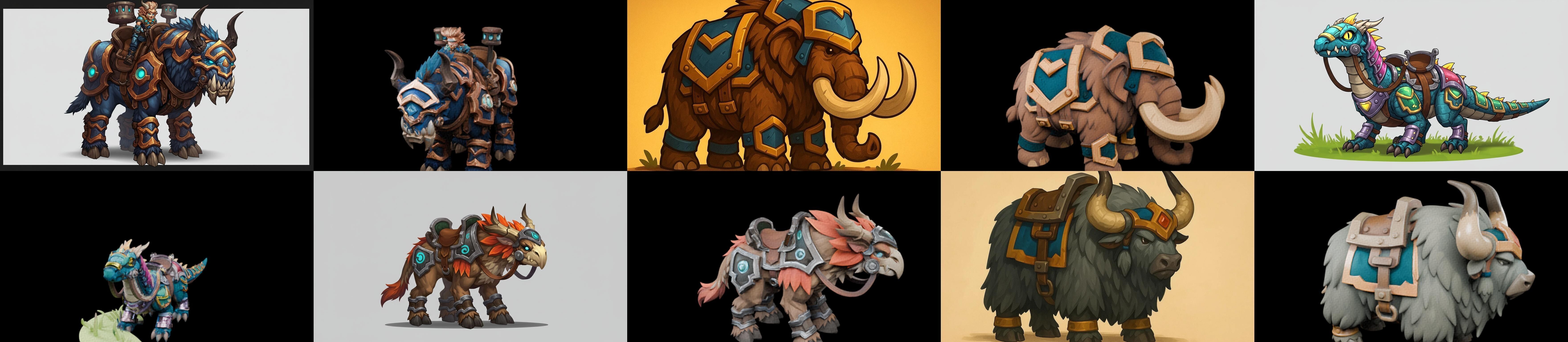 MountWorld bundle 37 pack 100 glb Low-poly 3D model_11