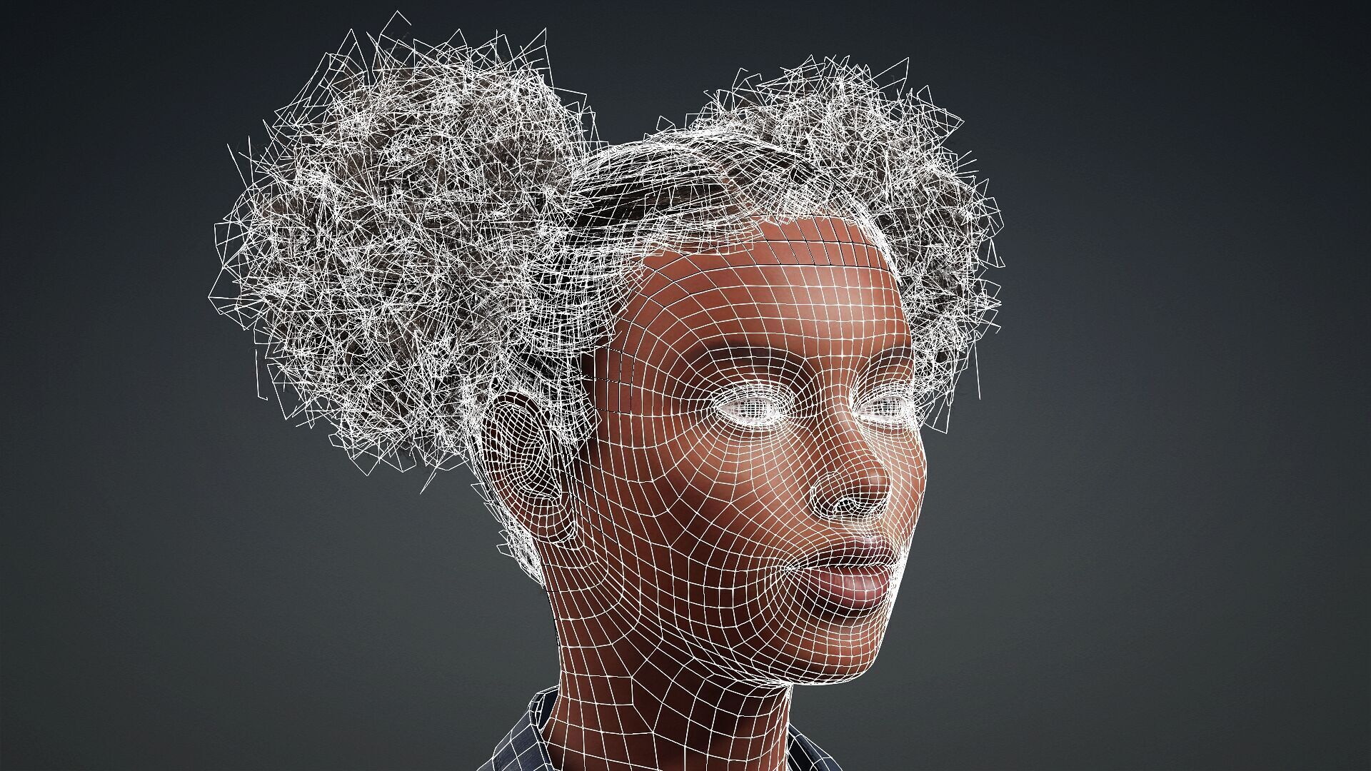 3D Black Woman Character 3D model_20
