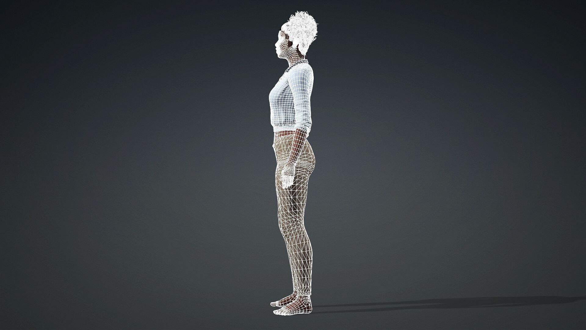 3D Black Woman Character 3D model_13