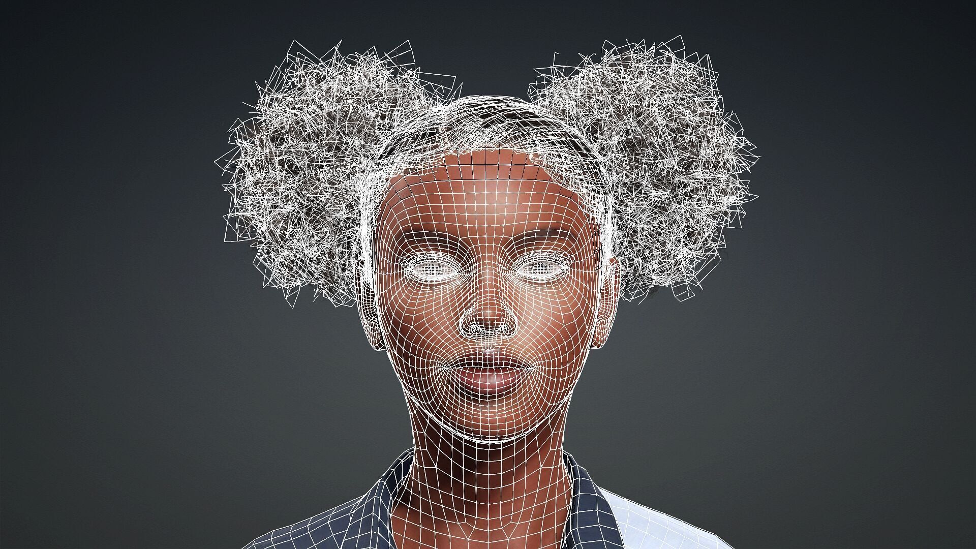 3D Black Woman Character 3D model_16