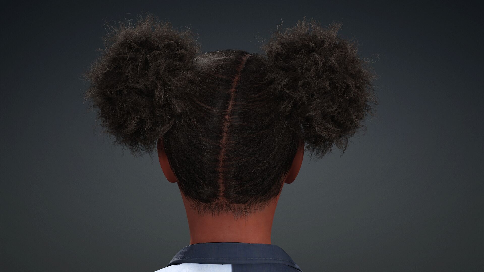 3D Black Woman Character 3D model_5