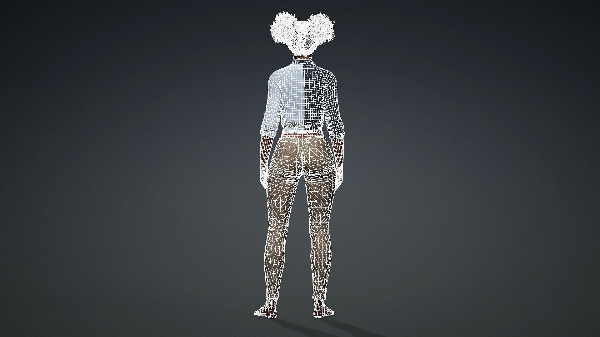 3D Black Woman Character 3D model_14