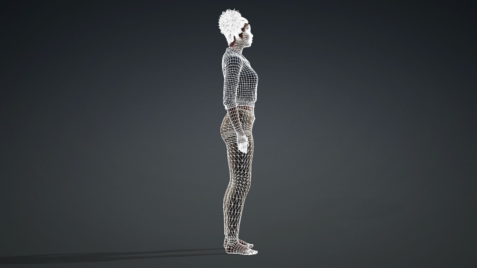 3D Black Woman Character 3D model_12