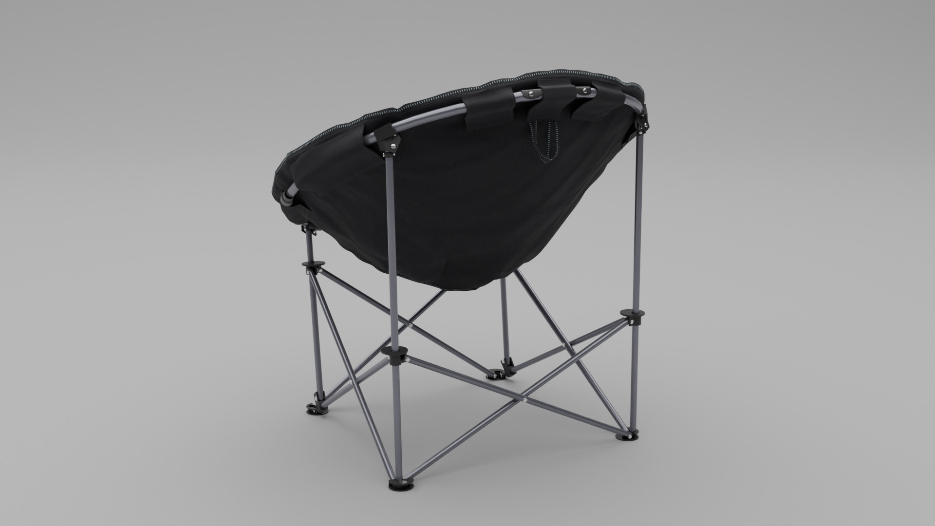 Beach Chair Low-poly 3D model_5