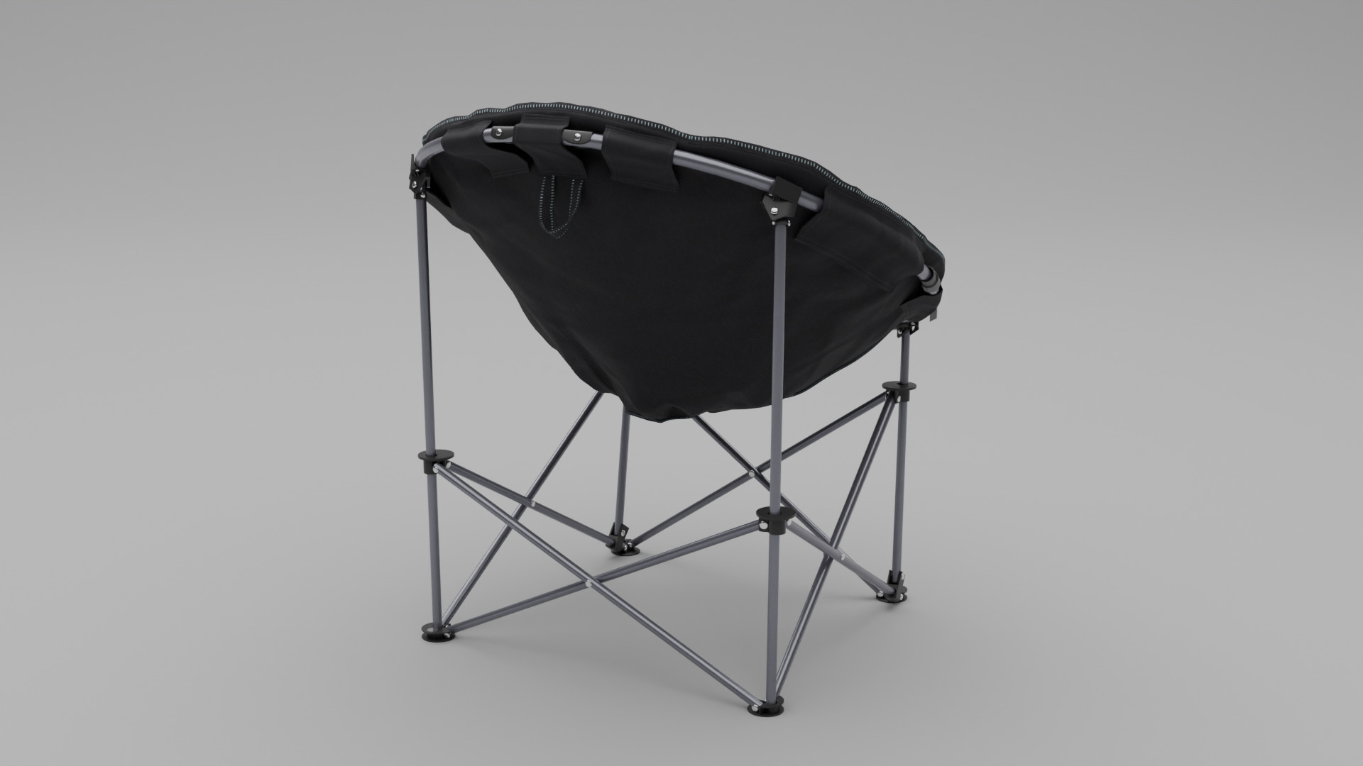 Beach Chair Low-poly 3D model_4