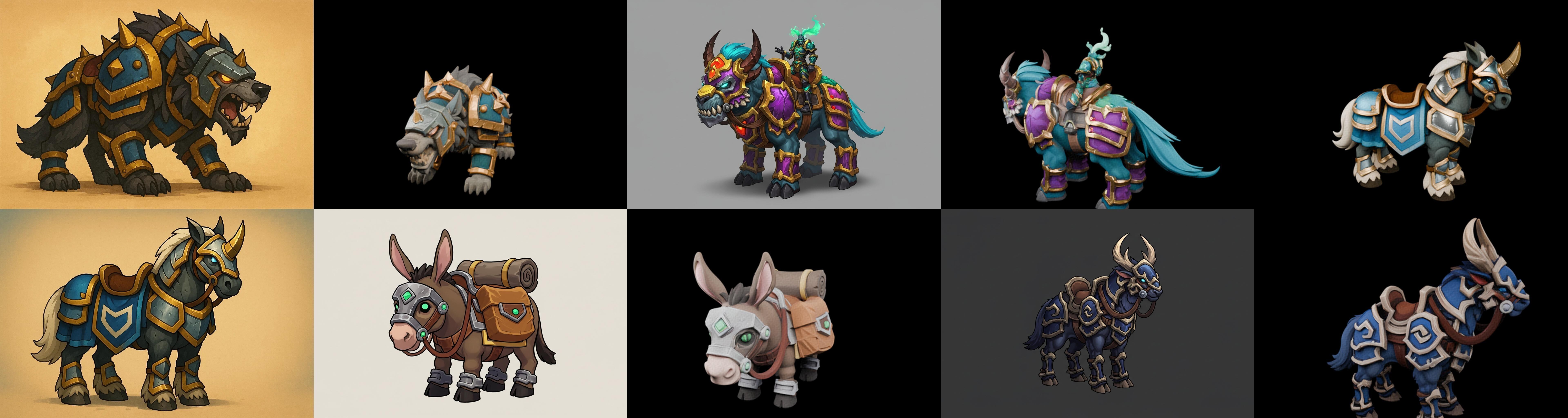 MountWorld bundle 36 pack 100 glb Low-poly 3D model_10