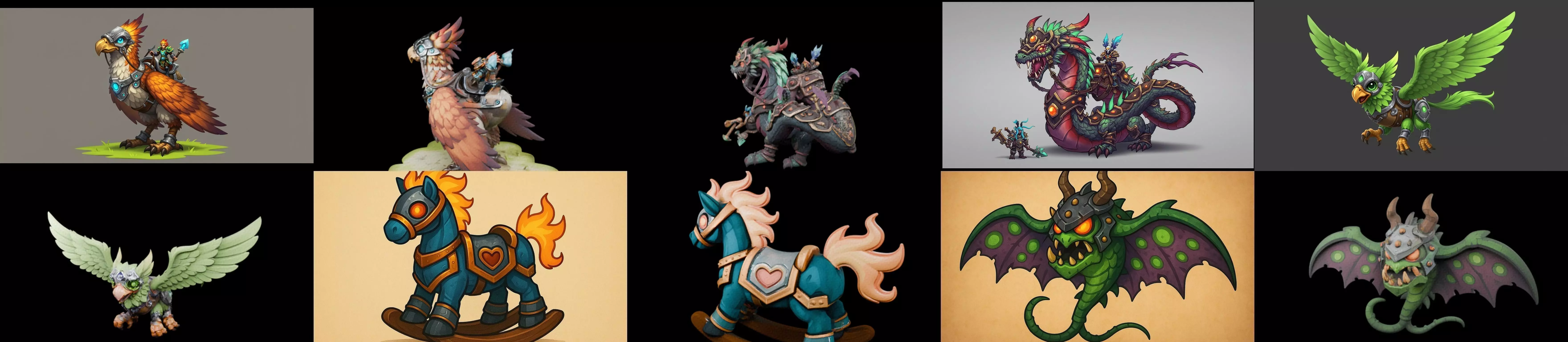 MountWorld bundle 36 pack 100 glb Low-poly 3D model_0