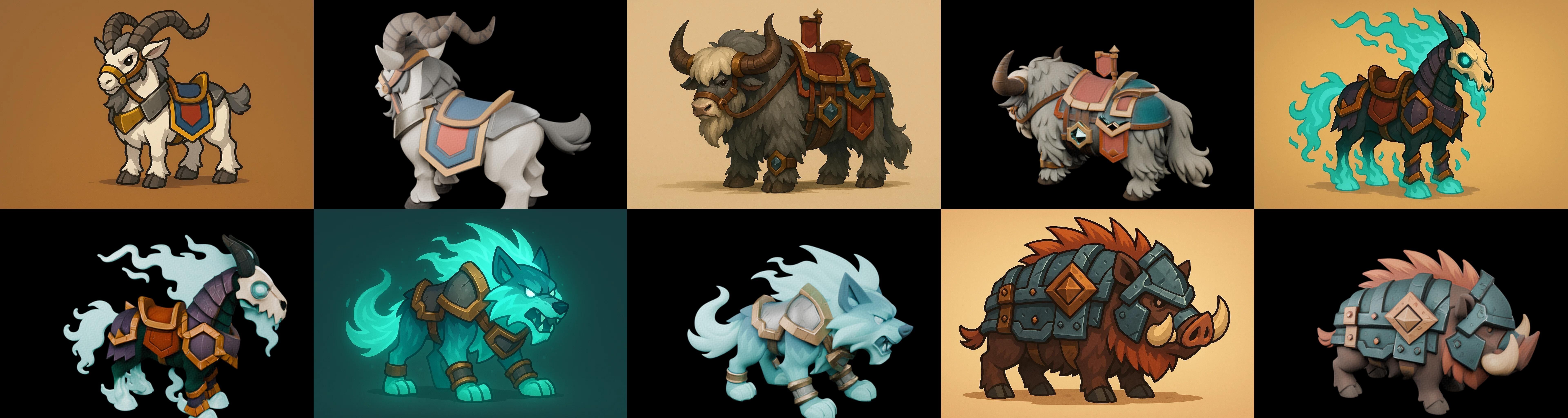 MountWorld bundle 36 pack 100 glb Low-poly 3D model_5