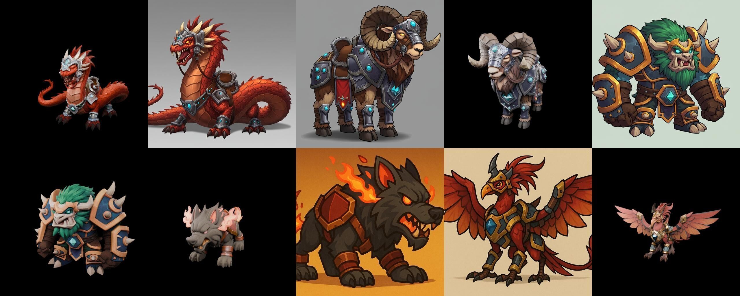 MountWorld bundle 36 pack 100 glb Low-poly 3D model_15