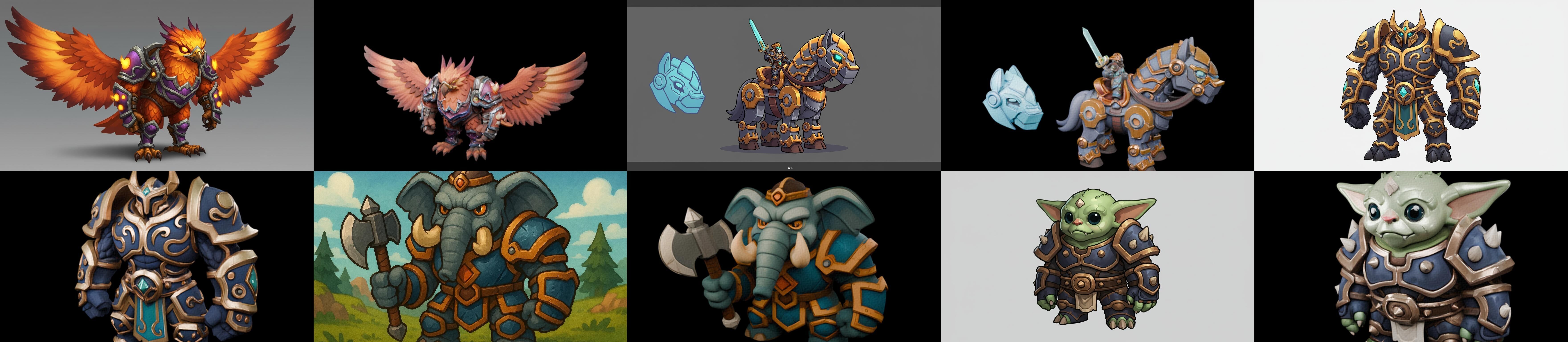 MountWorld bundle 36 pack 100 glb Low-poly 3D model_4