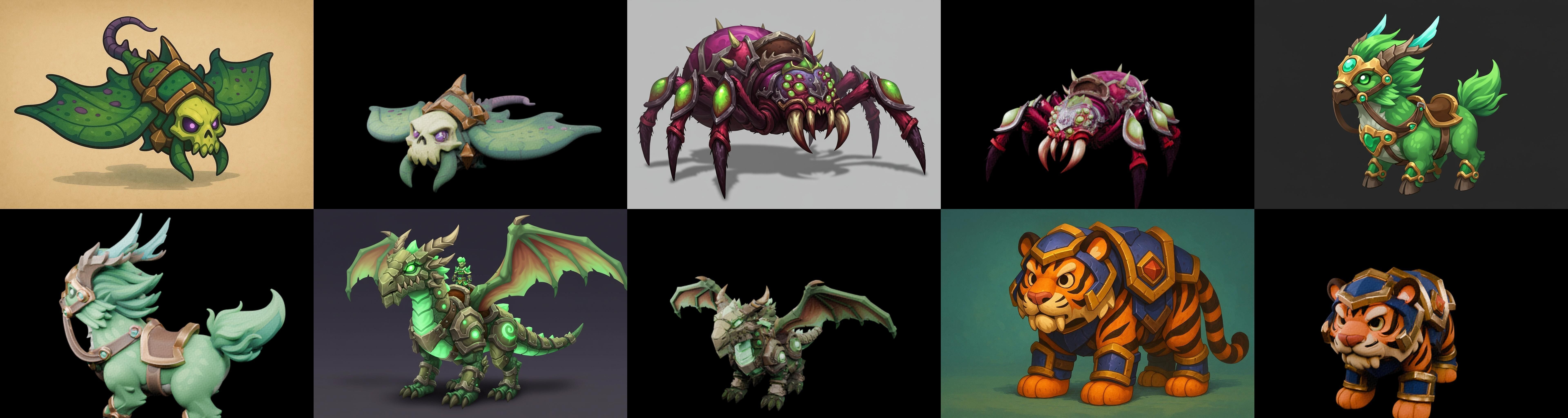 MountWorld bundle 36 pack 100 glb Low-poly 3D model_12