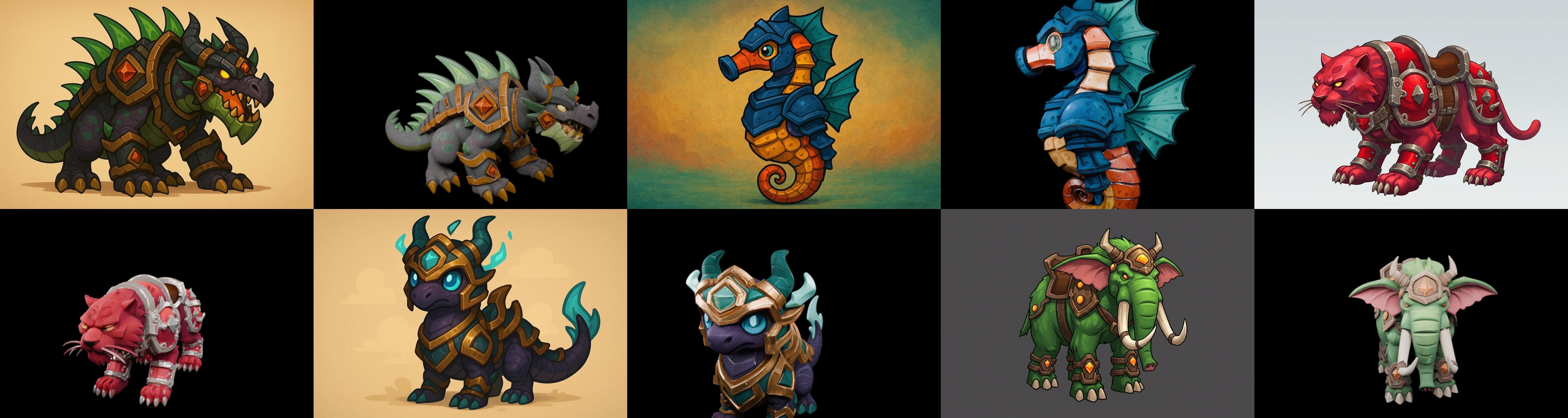 MountWorld bundle 36 pack 100 glb Low-poly 3D model_2