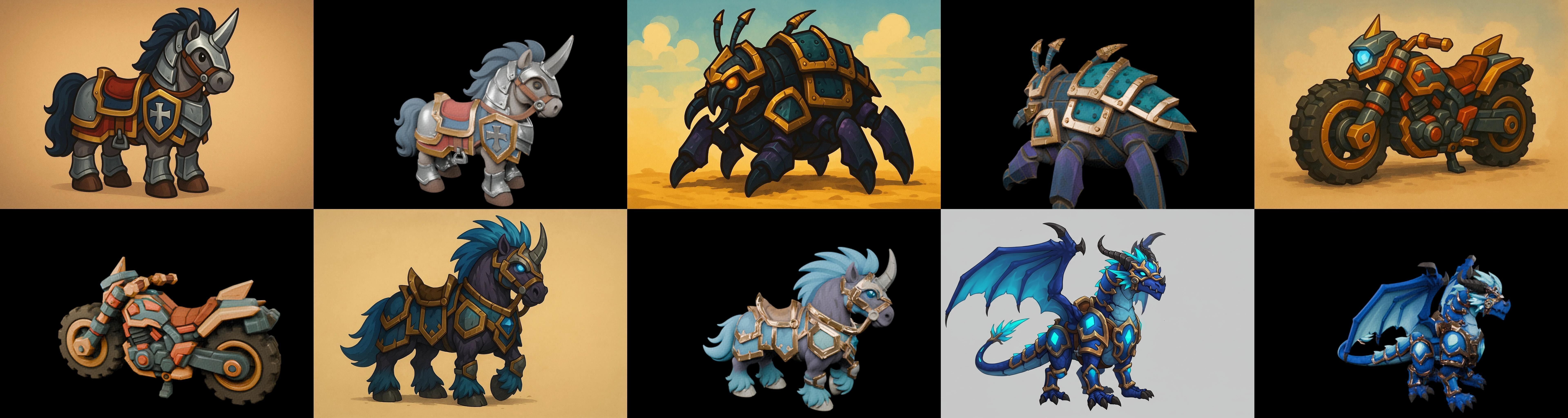 MountWorld bundle 36 pack 100 glb Low-poly 3D model_19