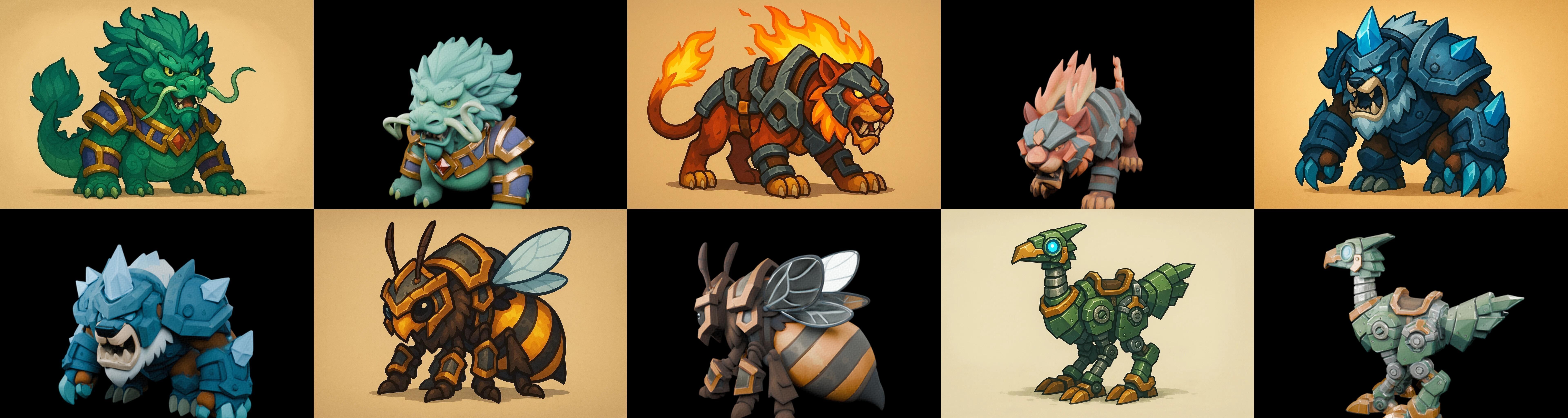 MountWorld bundle 36 pack 100 glb Low-poly 3D model_9