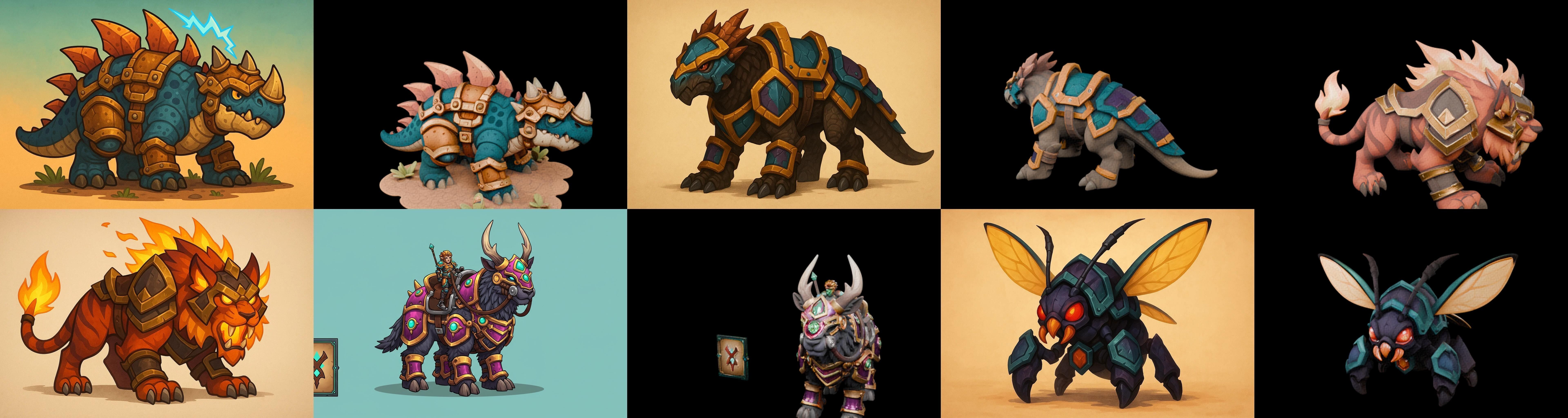 MountWorld bundle 36 pack 100 glb Low-poly 3D model_7