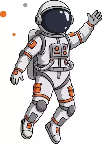 Cartoon Astronaut