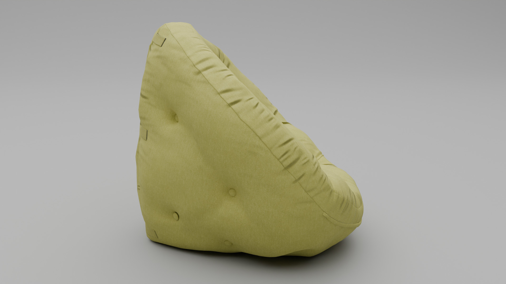 Bean Bag Low-poly 3D model_6